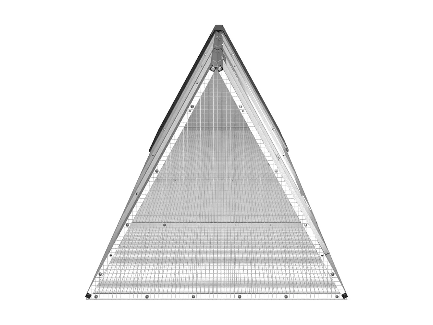 Borlänge  Clapier Anthracite 403,5x80,5x71 cm Acier galvanisé