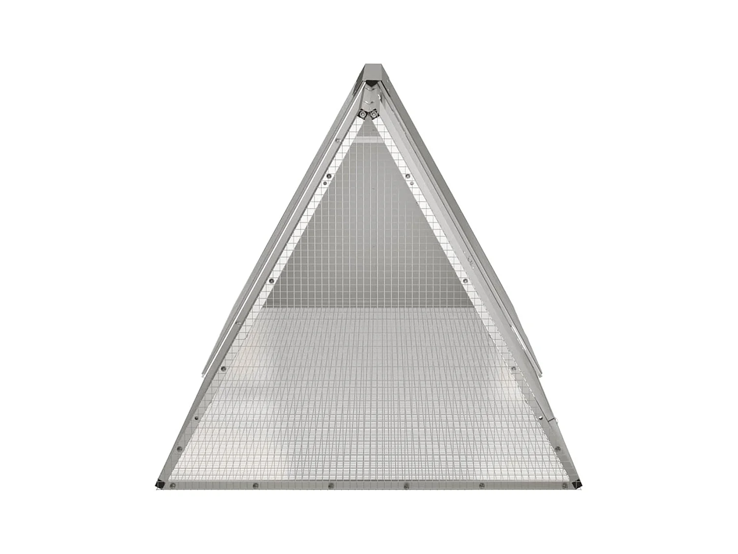 Borlänge  Cage pour lapin Gris 201,5x80,5x71 cm Acier galvanisé