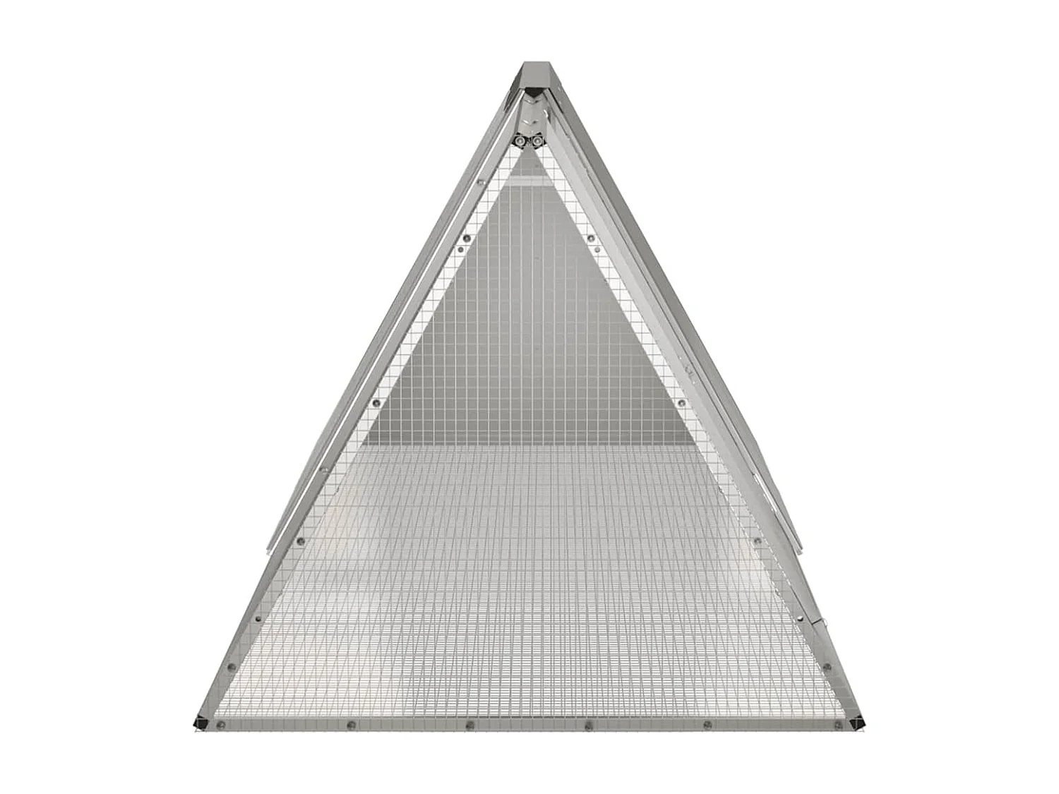 Borlänge  Cage pour lapin Gris 201,5x80,5x71 cm Acier galvanisé