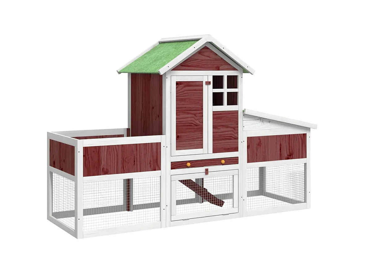 Arwin  Clapier moka 170x63x113 cm bois de pin massif