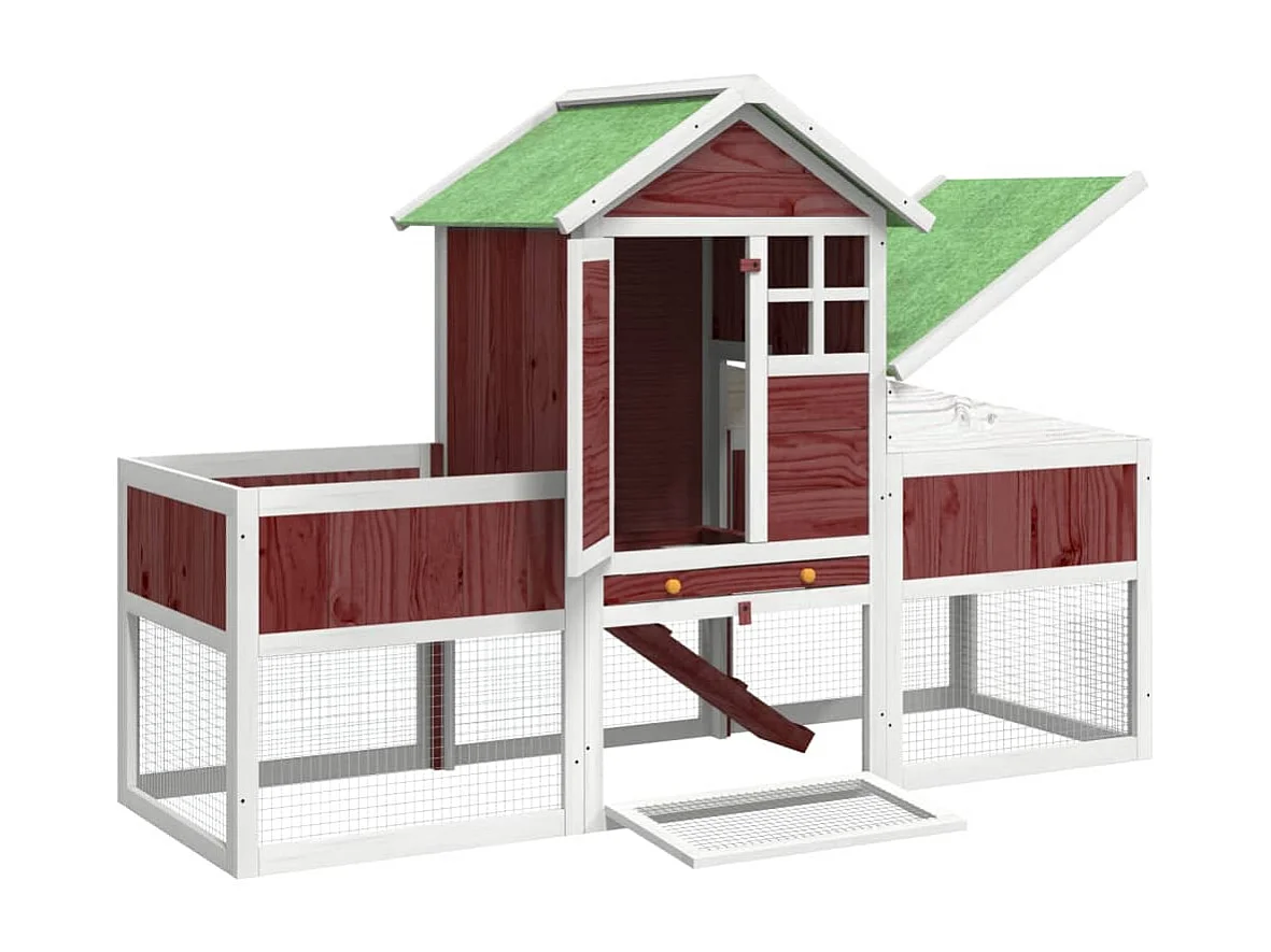 Arwin  Clapier moka 170x63x113 cm bois de pin massif