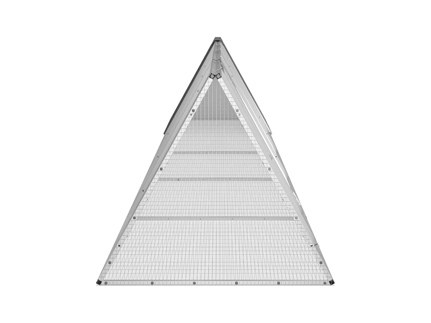 Borlänge  Clapier Anthracite 504,5x80,5x71 cm Acier galvanisé