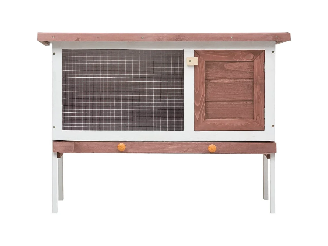 Henri-Joël  Clapier d'extérieur 1 niveau Marron Bois