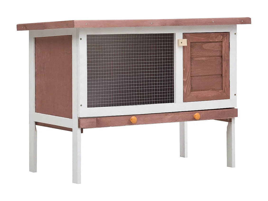 Henri-Joël  Clapier d'extérieur 1 niveau Marron Bois