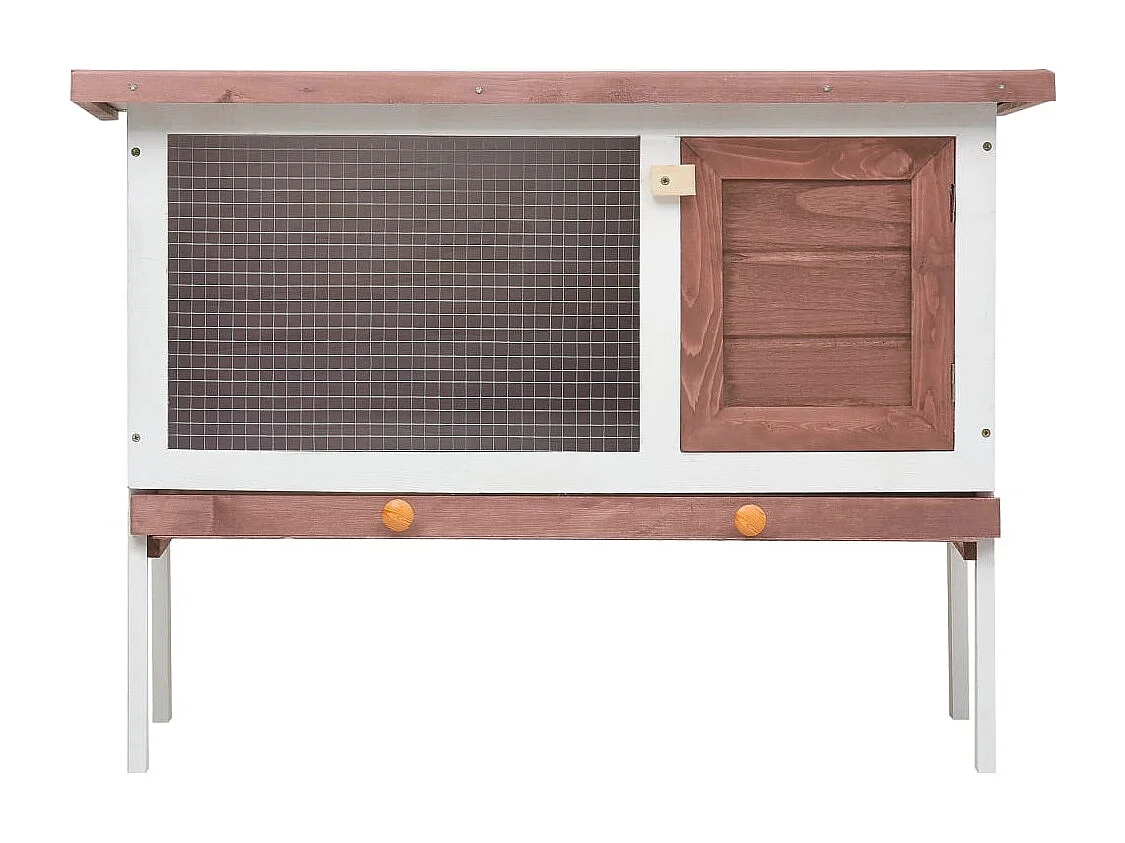 Henri-Joël  Clapier d'extérieur 1 niveau Marron Bois