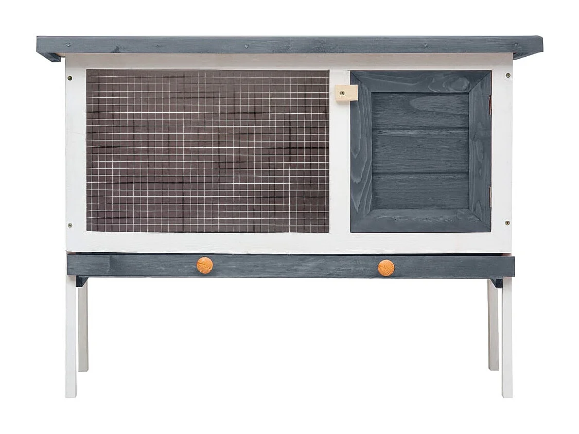 Henri-Joël  Clapier d'extérieur 1 niveau Gris Bois