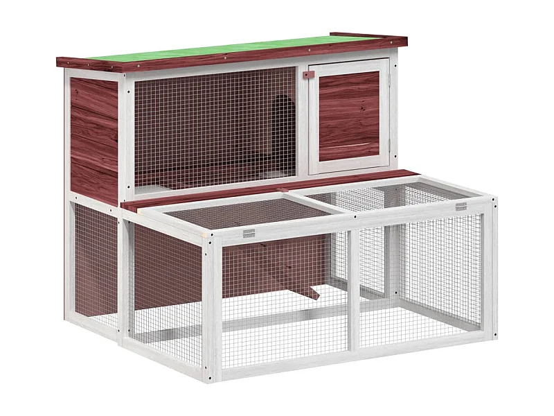 Jacques-René  Clapier moka 102x90x84,5 cm bois de pin massif