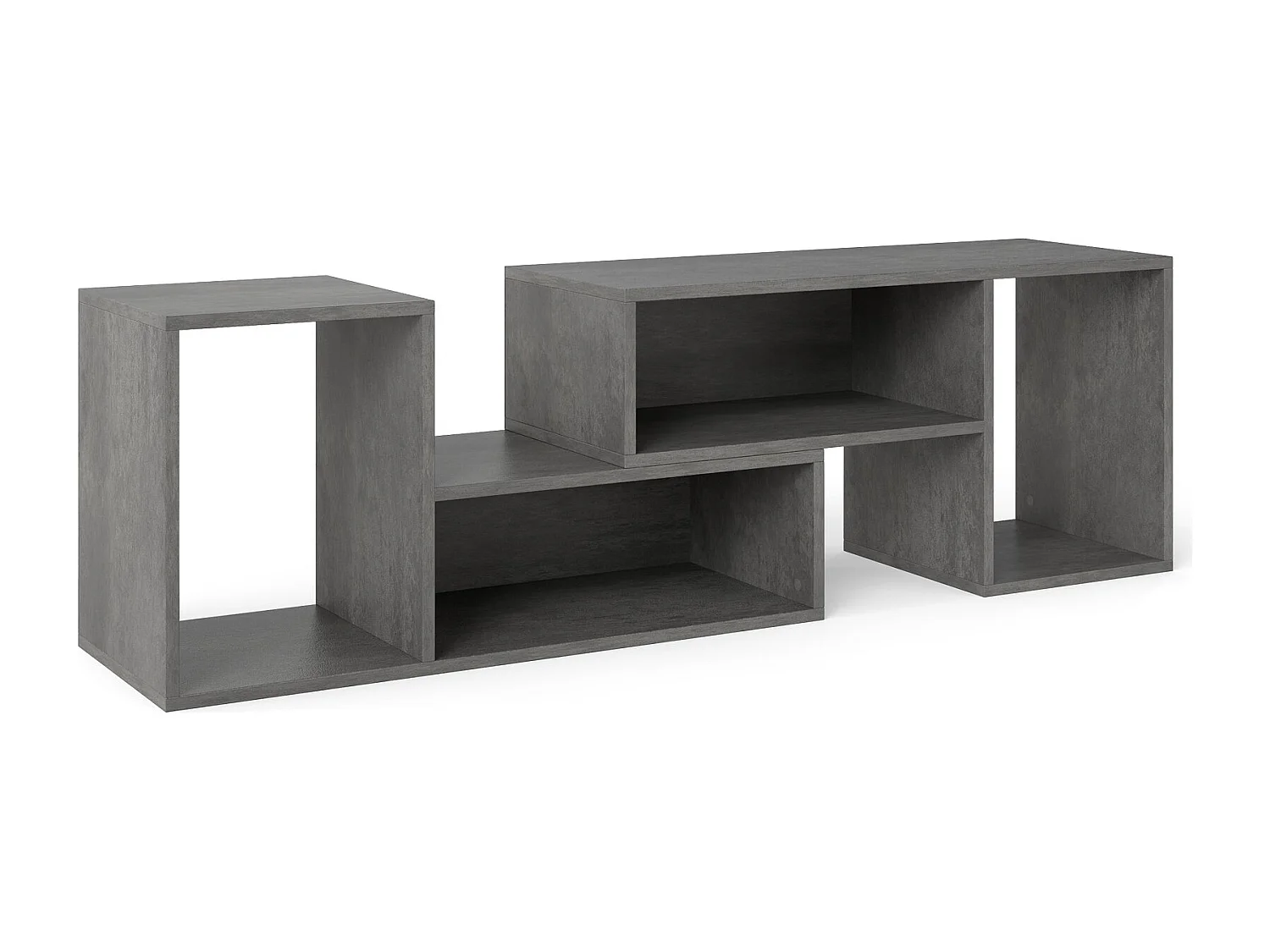 2 tlg. TV-Schrank Freie Kombination Fernsehtisch für Fernseher bis zu 60 Zoll Fernsehschrank Grau