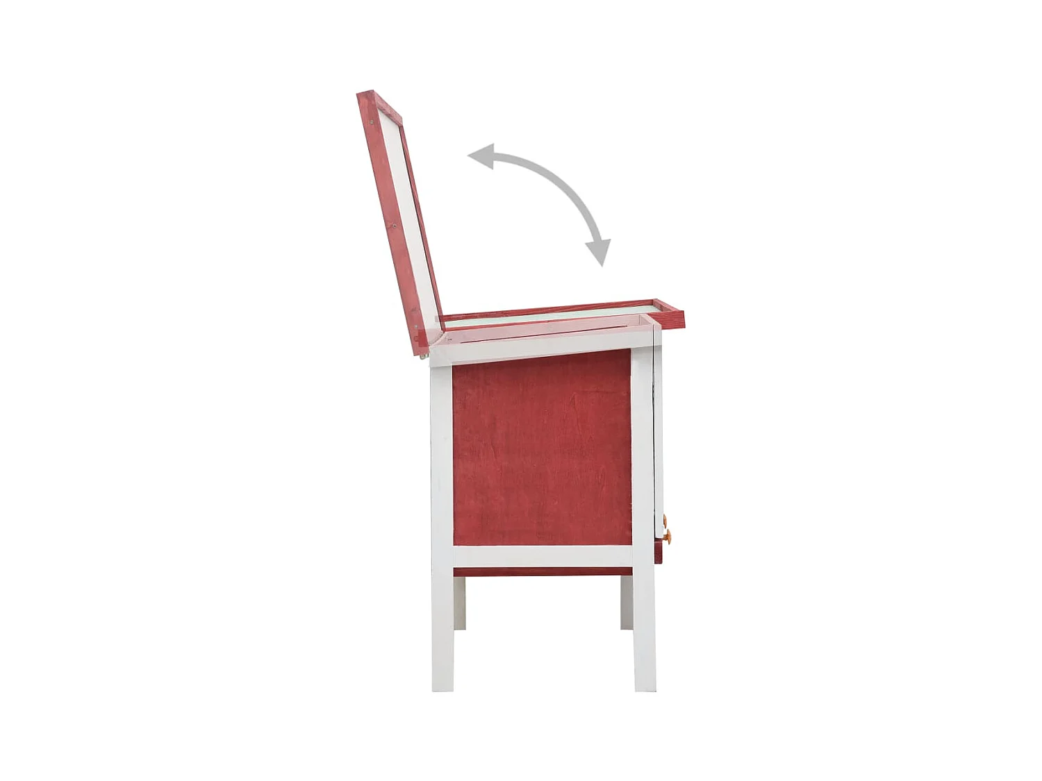 Henri-Joël  Clapier d'extérieur 1 niveau Rouge Bois