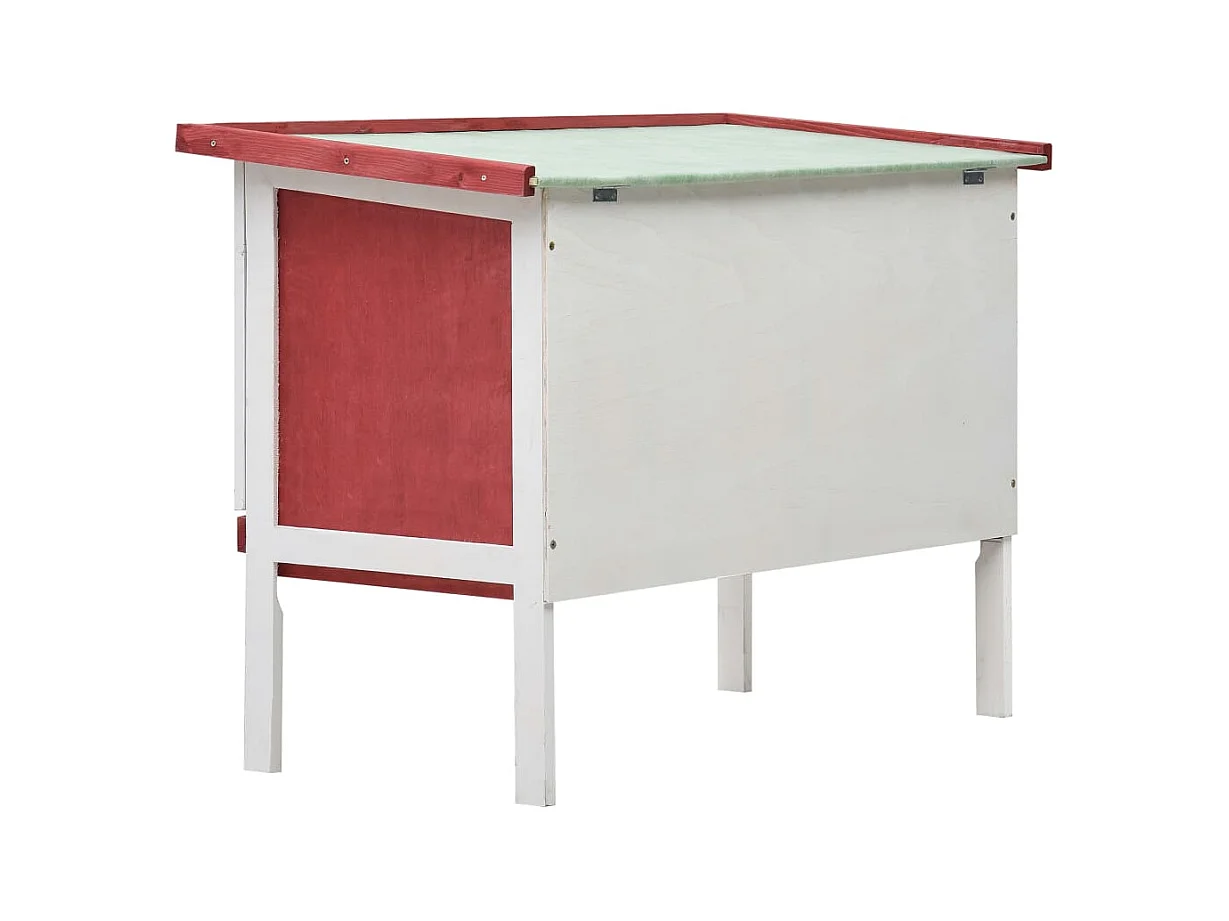 Henri-Joël  Clapier d'extérieur 1 niveau Rouge Bois