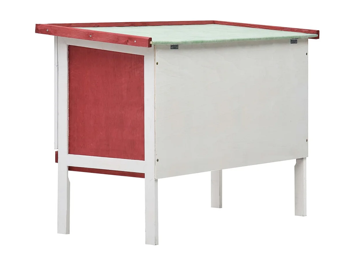 Henri-Joël  Clapier d'extérieur 1 niveau Rouge Bois