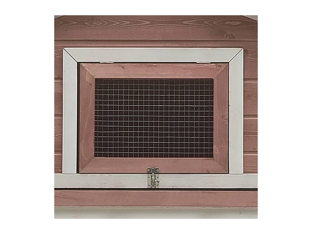 Coalton  Clapier Moka 310x70x87 cm Pin massif et sapin