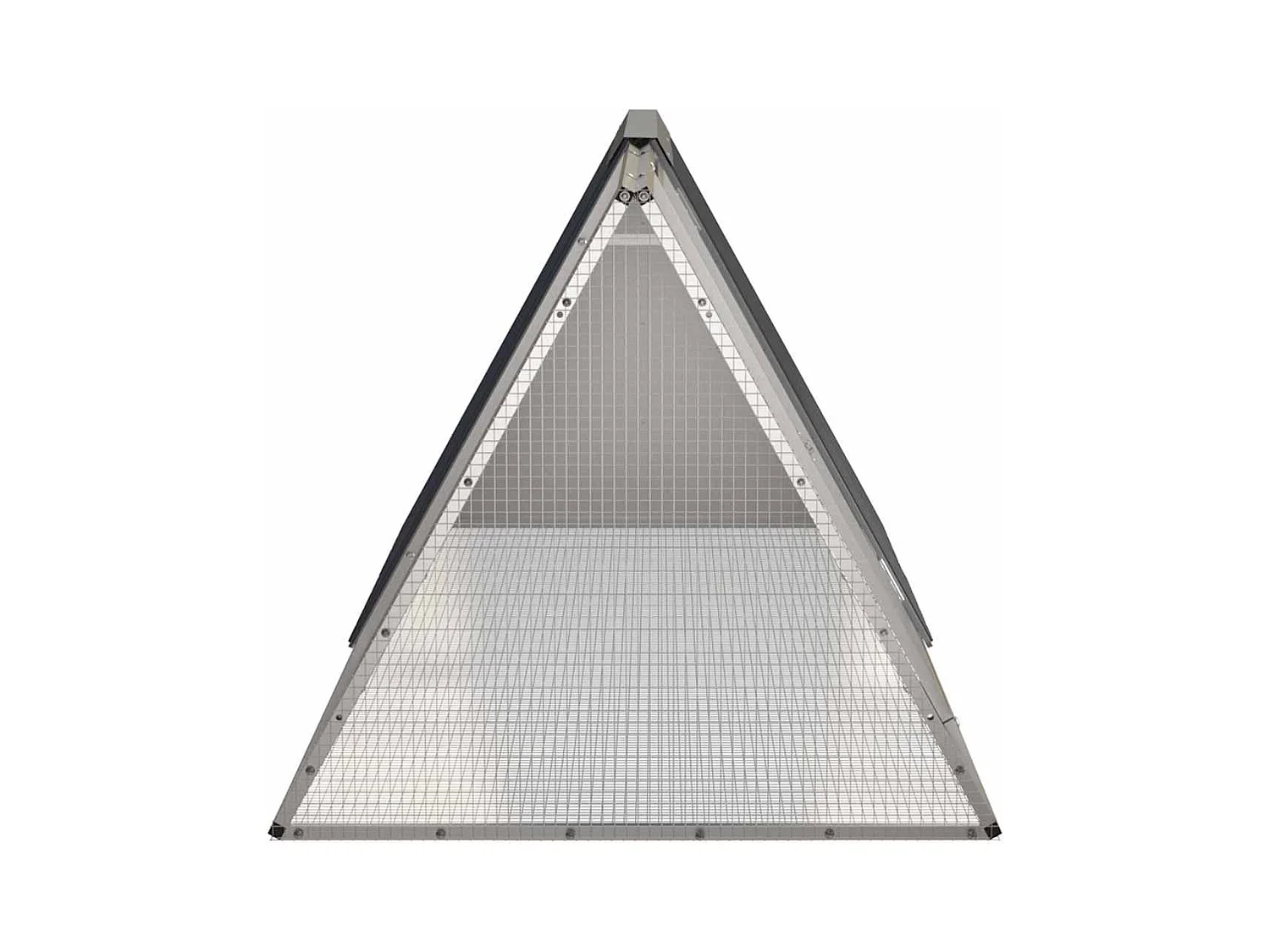 Borlänge  Cage pour lapin Anthracite 201,5x80,5x71 cm Acier galvanisé