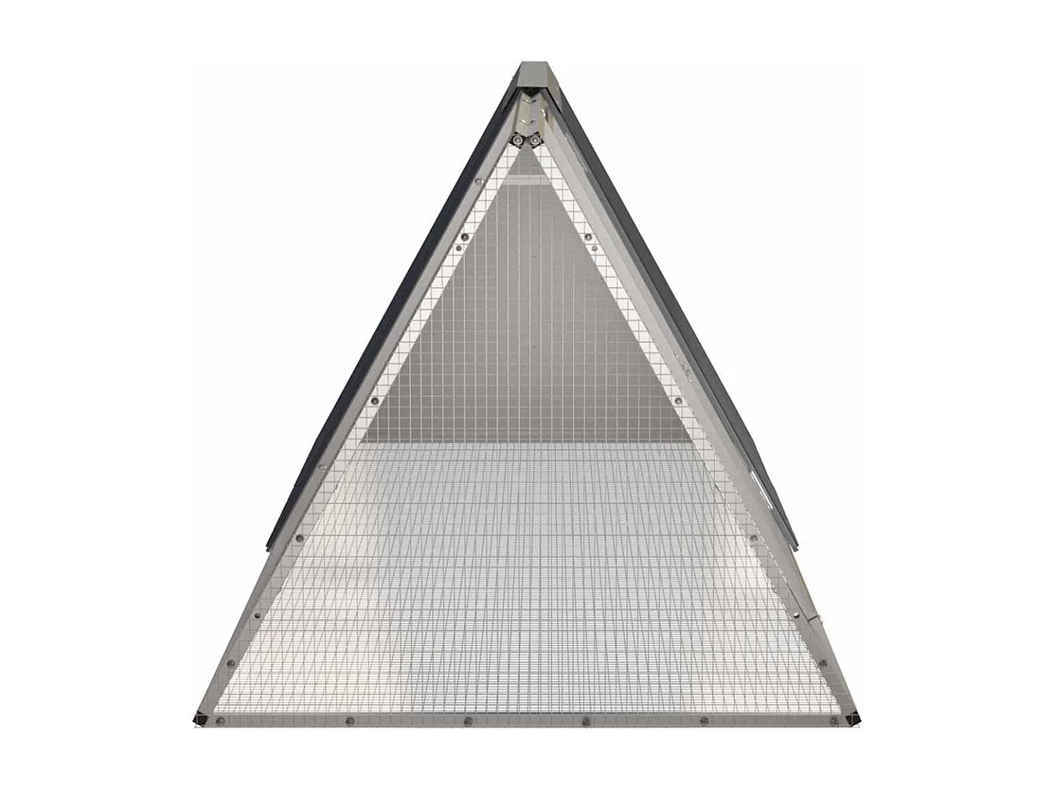 Borlänge  Cage pour lapin Anthracite 201,5x80,5x71 cm Acier galvanisé