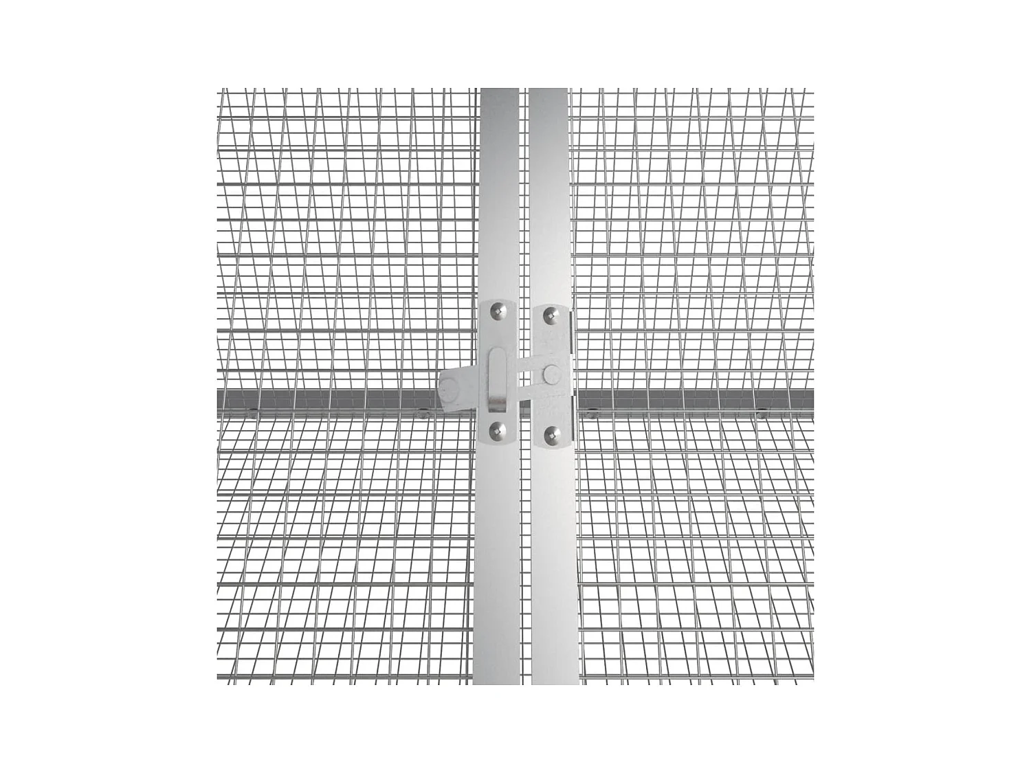 Borlänge  Cage pour lapin Gris 403,5x80,5x71 cm Acier galvanisé