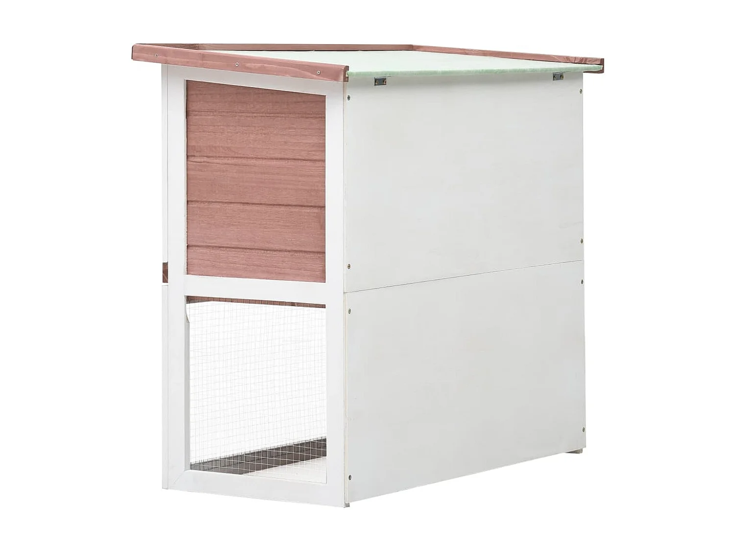 Mareina  Clapier d'extérieur 1 porte Marron Bois