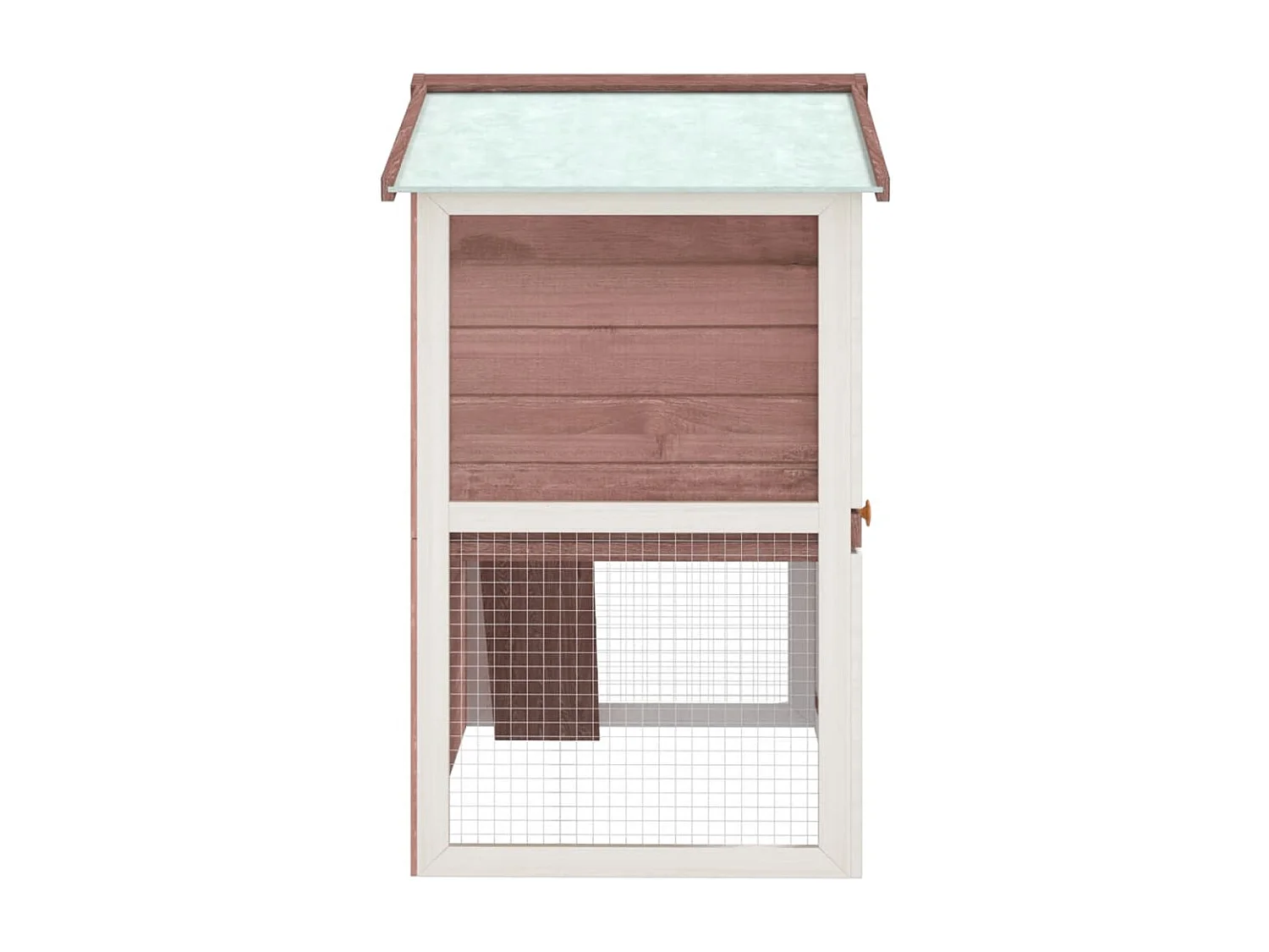 Jacqueline Paz  Clapier d'extérieur 3 portes Marron Bois