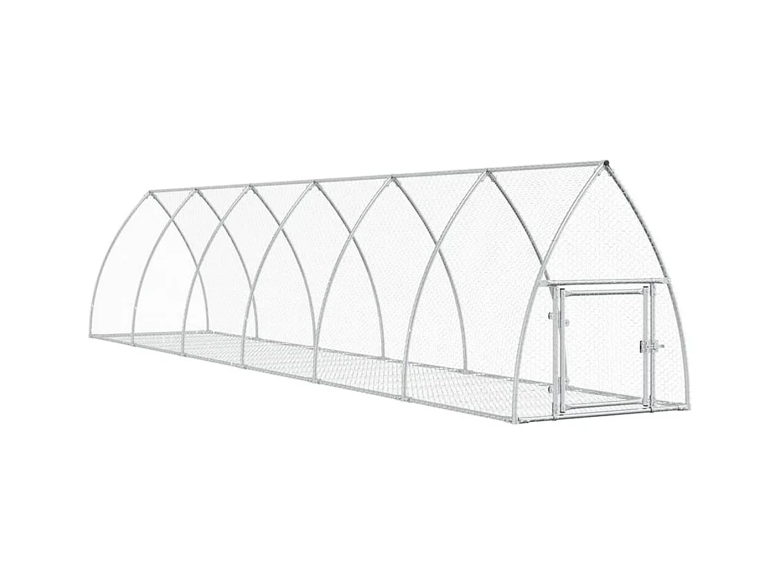 Taylor Ann  Clapier argenté 600x105x120 cm acier galvanisé