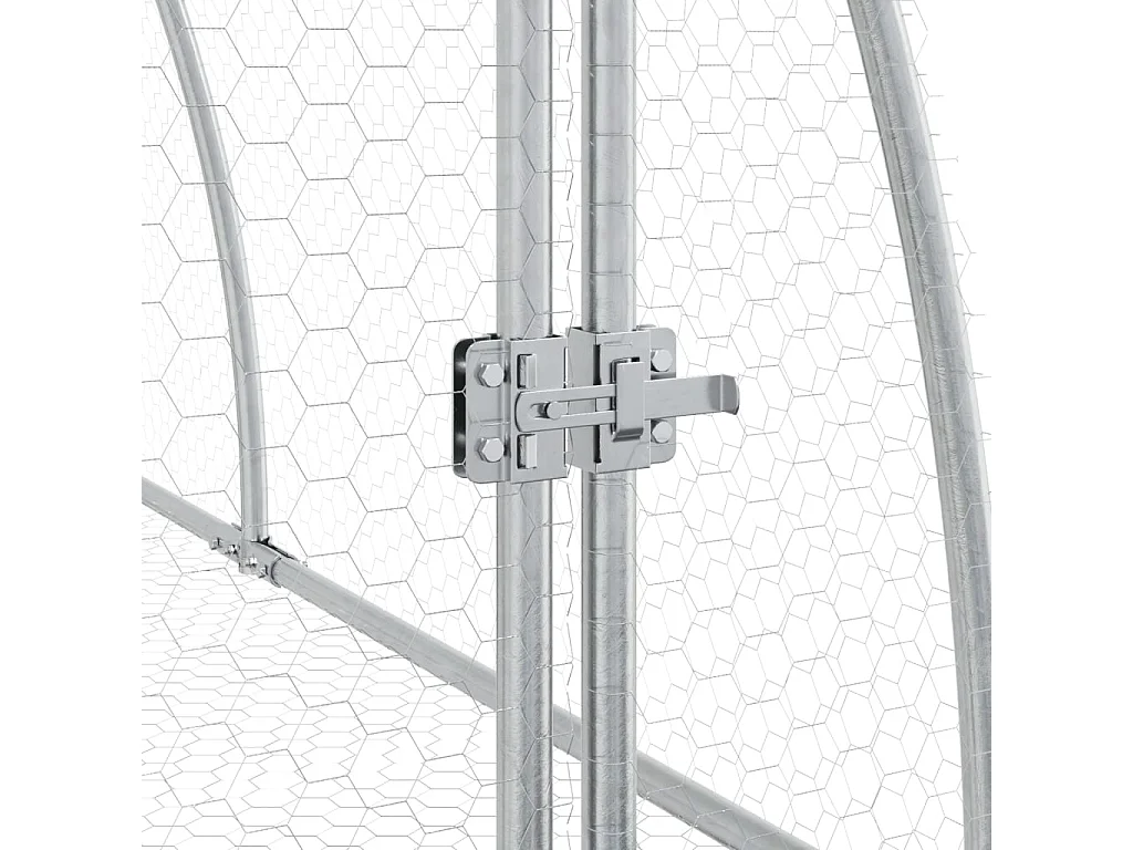 Taylor Ann  Clapier argenté 600x105x120 cm acier galvanisé