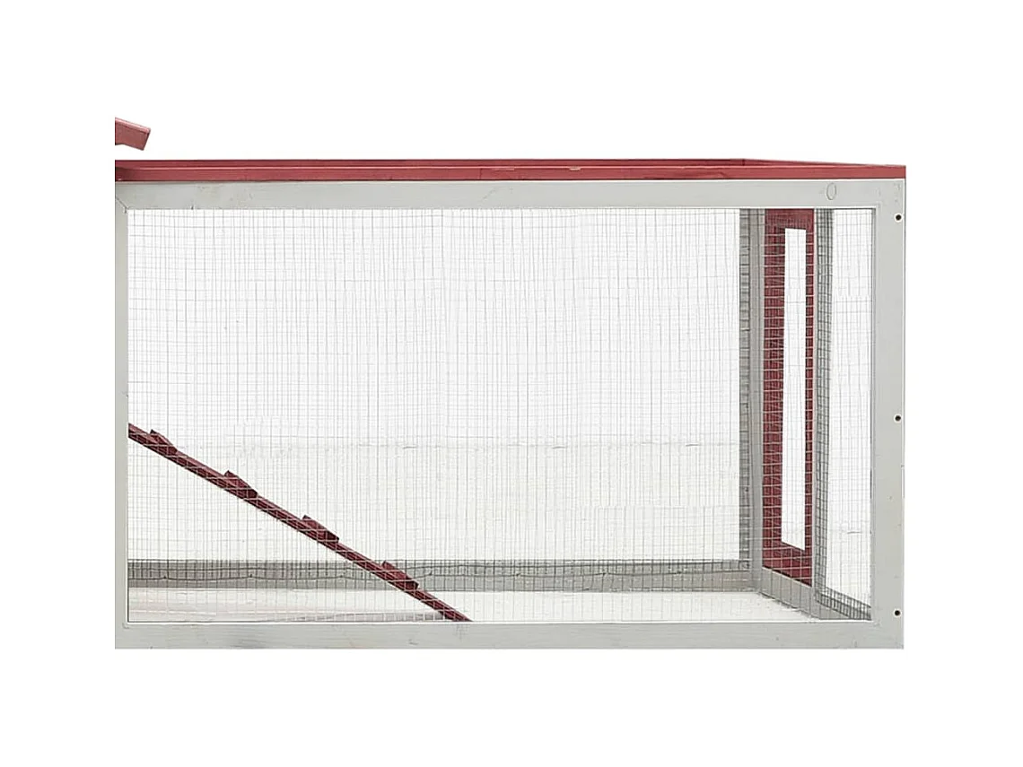 Coalton  Clapier Rouge 310x70x87 cm Pin massif et sapin