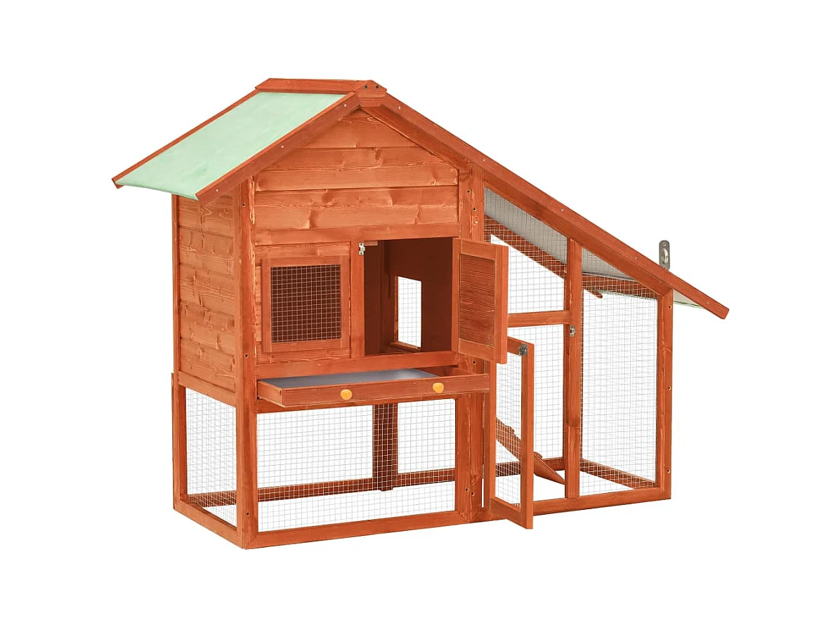 Jesper  Clapier 140x63x120 cm Bois de sapin massif