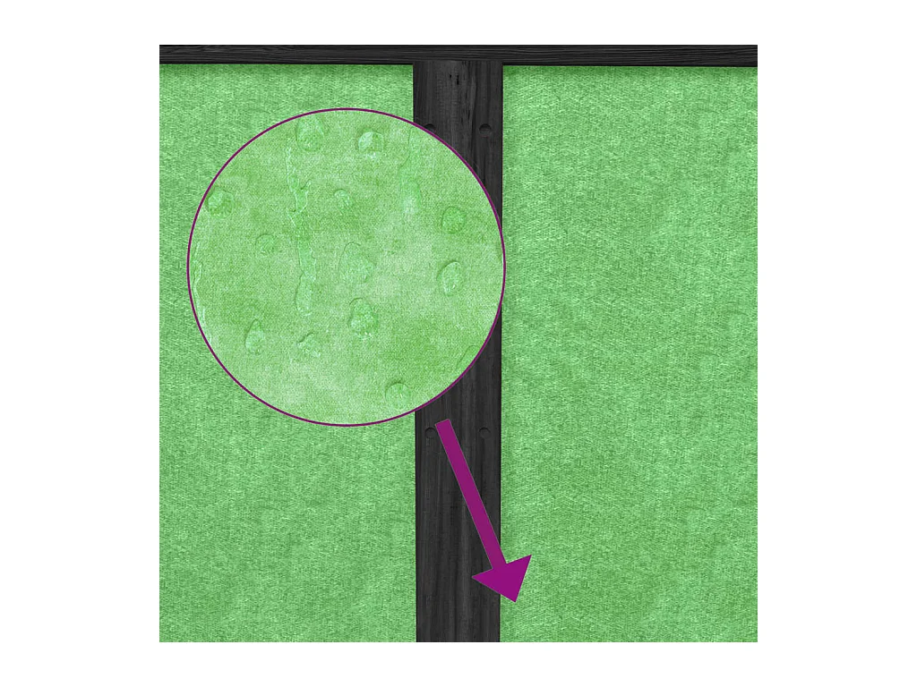 Pierre-Armand-Luc  Clapier gris 144x123x67,5 cm bois de pin massif