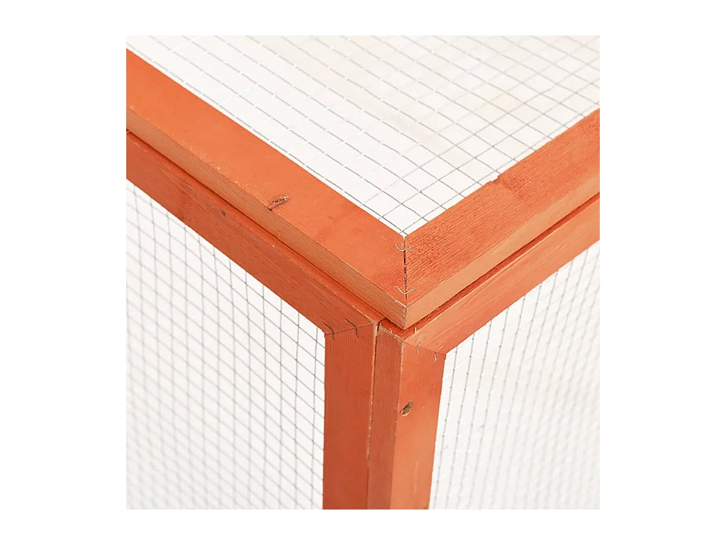 Arnen  Clapier 124x120x60 cm Bois de sapin massif