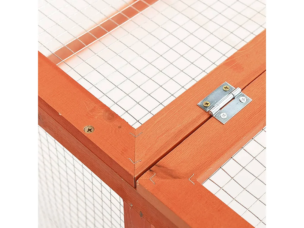 Arnen  Clapier 124x120x60 cm Bois de sapin massif