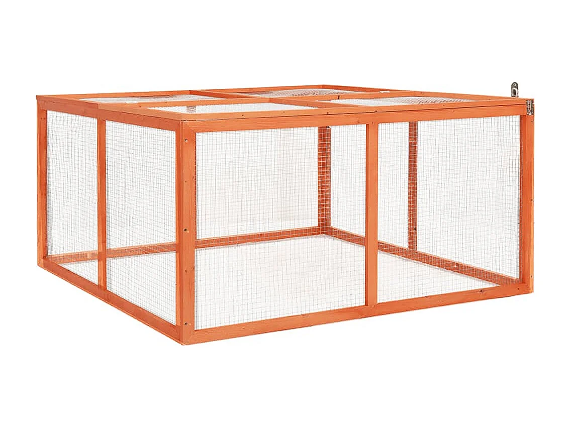 Arnen  Clapier 124x120x60 cm Bois de sapin massif