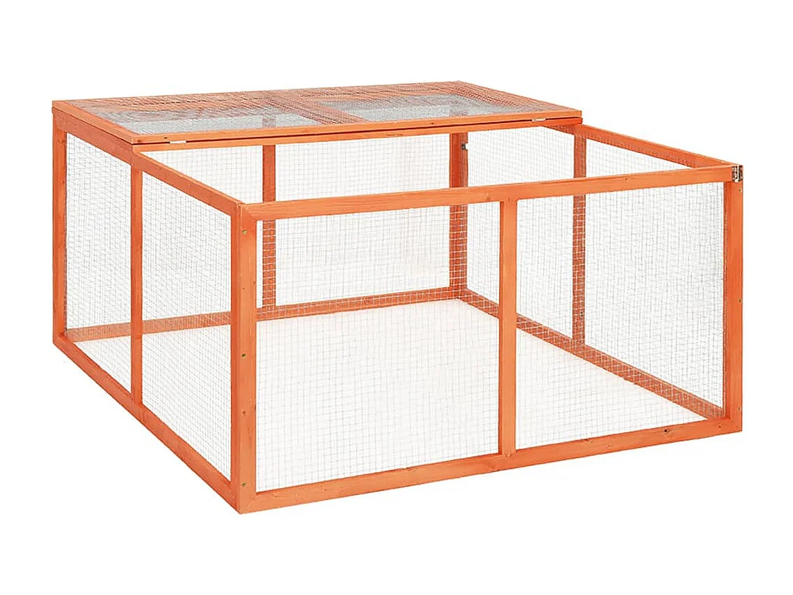 Arnen  Clapier 124x120x60 cm Bois de sapin massif