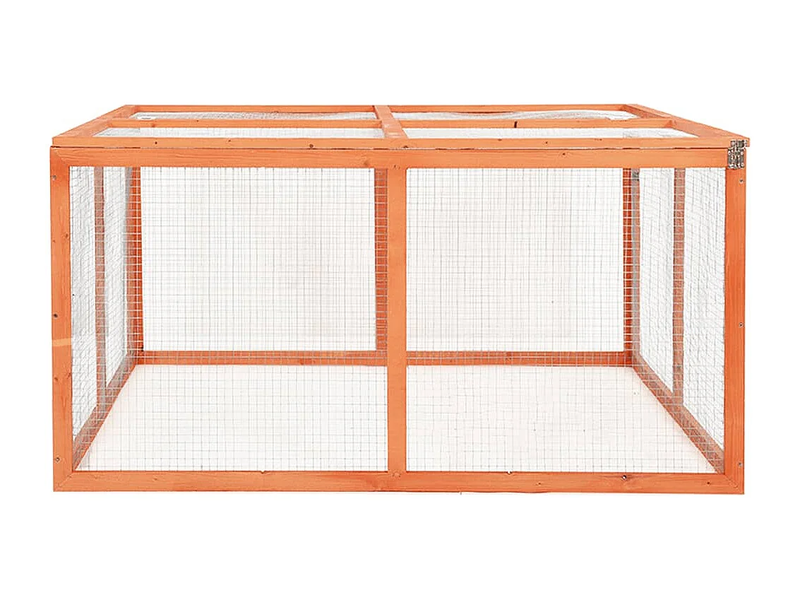 Arnen  Clapier 124x120x60 cm Bois de sapin massif