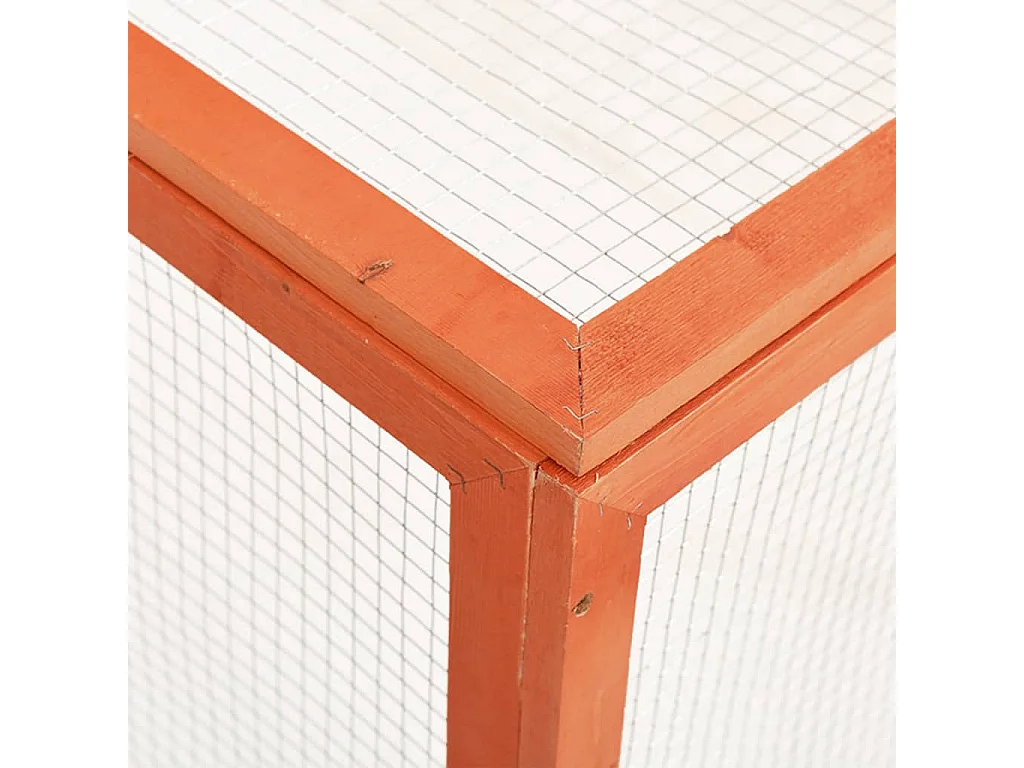 Arnen  Clapier 124x120x60 cm Bois de sapin massif