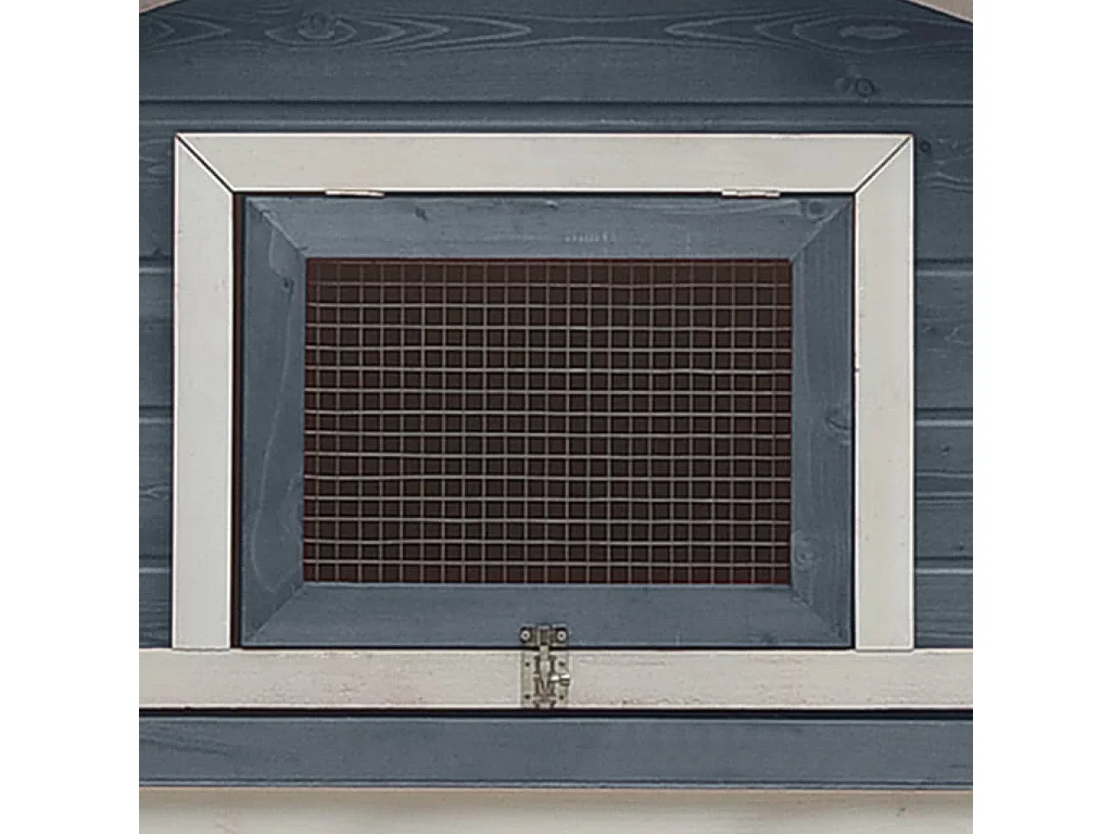 Coalton  Clapier Gris 310x70x87 cm Pin massif et sapin