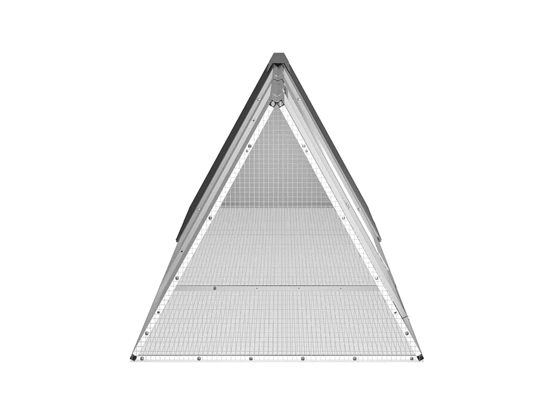 Borlänge  Clapier Anthracite 302,5x80,5x71 cm Acier galvanisé