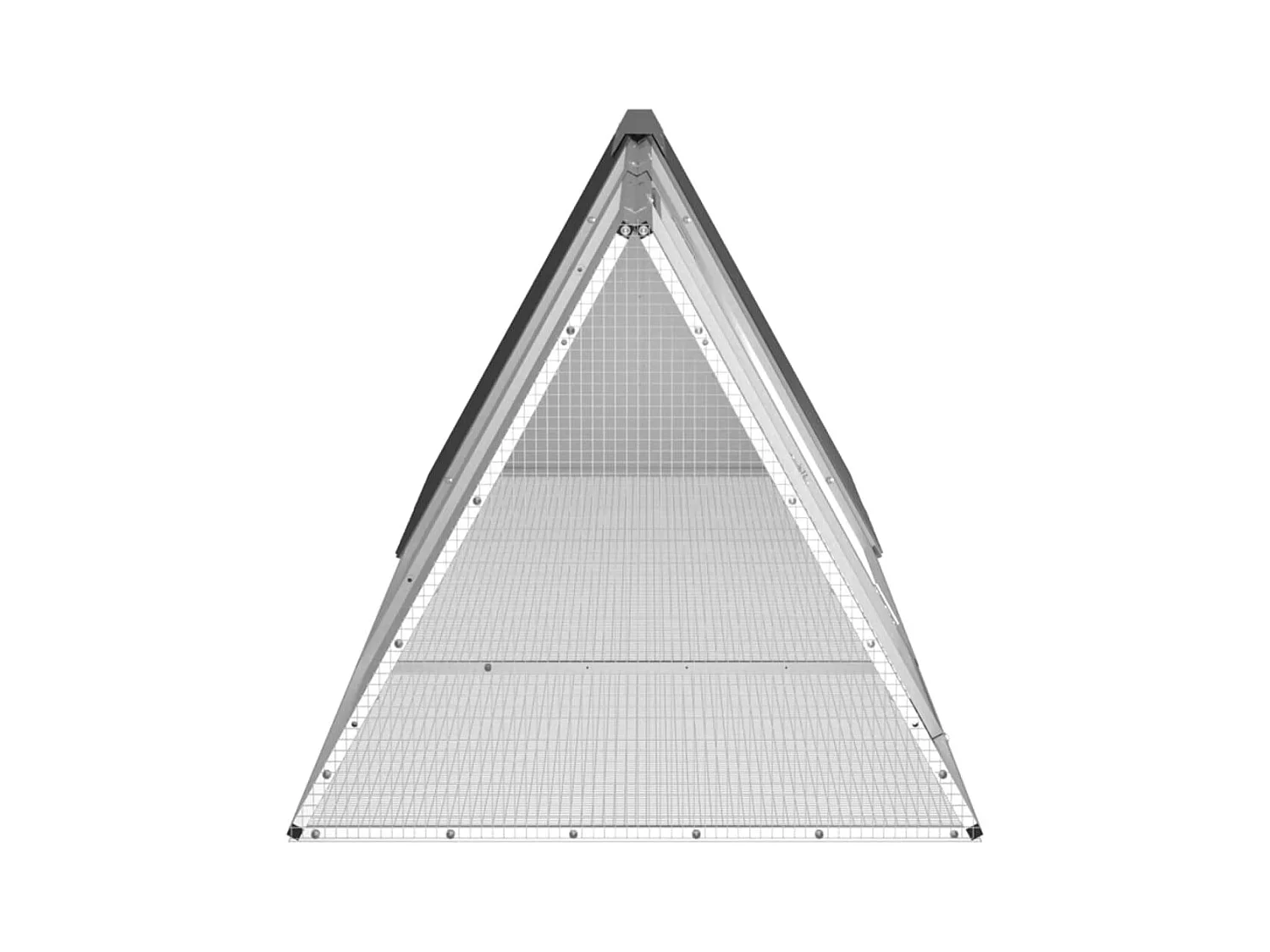 Borlänge  Clapier Anthracite 302,5x80,5x71 cm Acier galvanisé