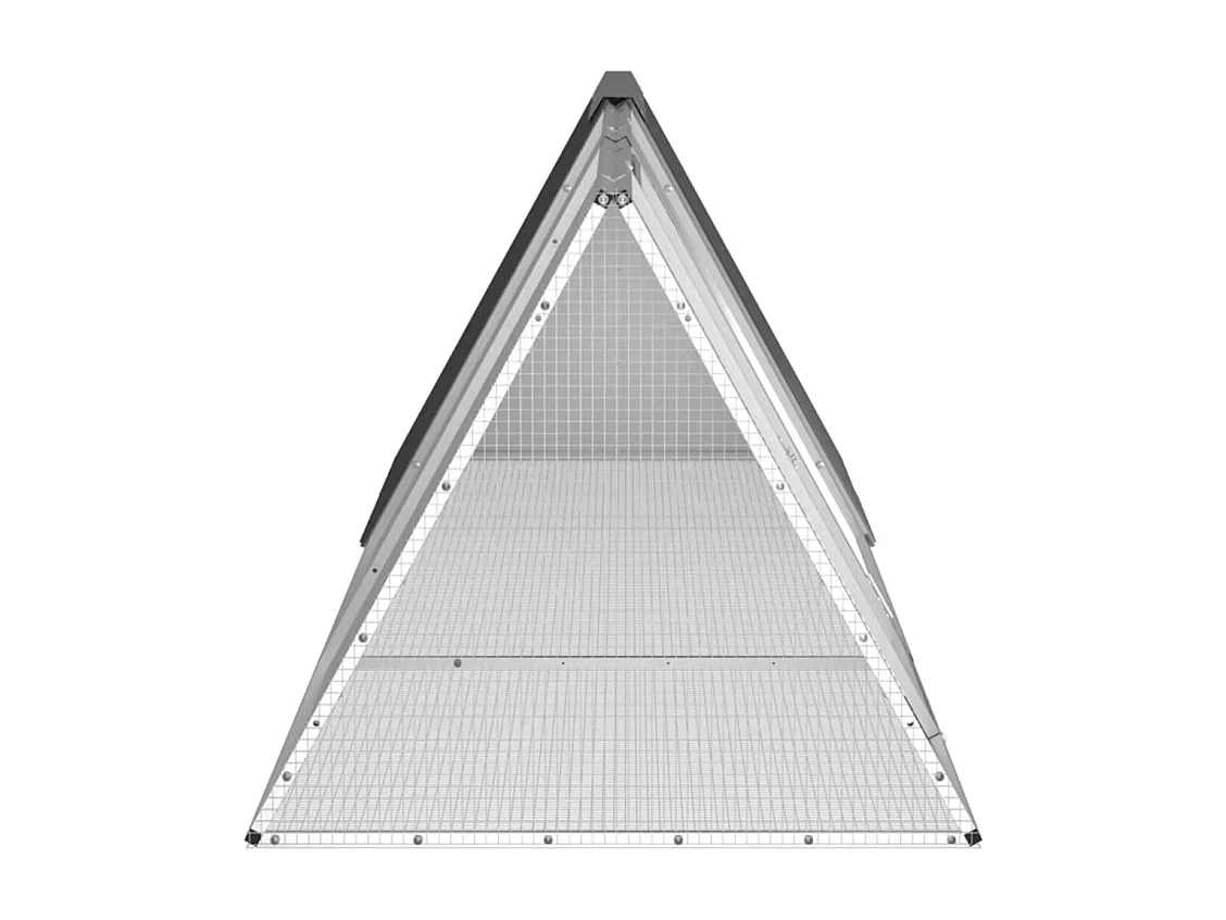 Borlänge  Clapier Anthracite 302,5x80,5x71 cm Acier galvanisé