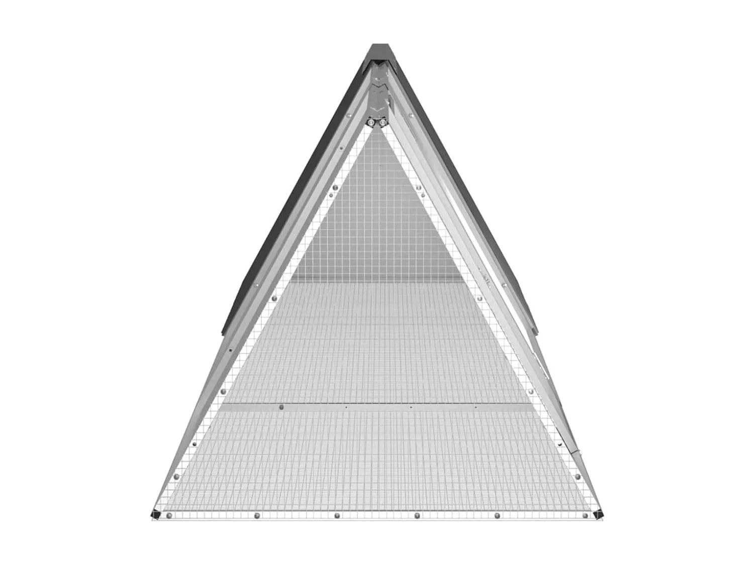 Borlänge  Clapier Anthracite 302,5x80,5x71 cm Acier galvanisé