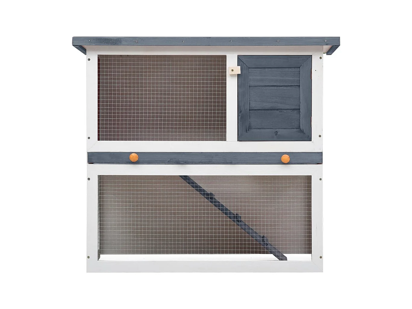 Mareina  Clapier d'extérieur 1 porte Gris Bois