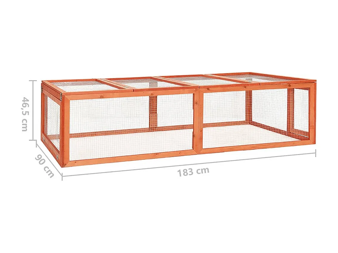 Arnen  Clapier 183x90x46,5 cm Bois de sapin massif