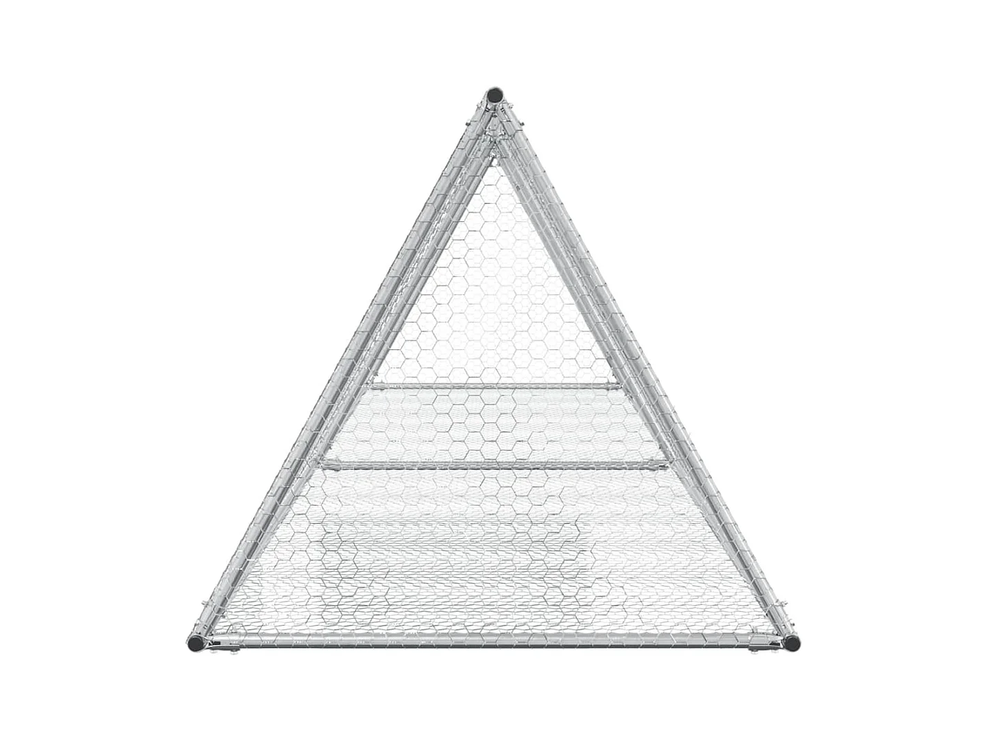 Claude-Gérard  Clapier argenté 400x105x91 cm acier galvanisé