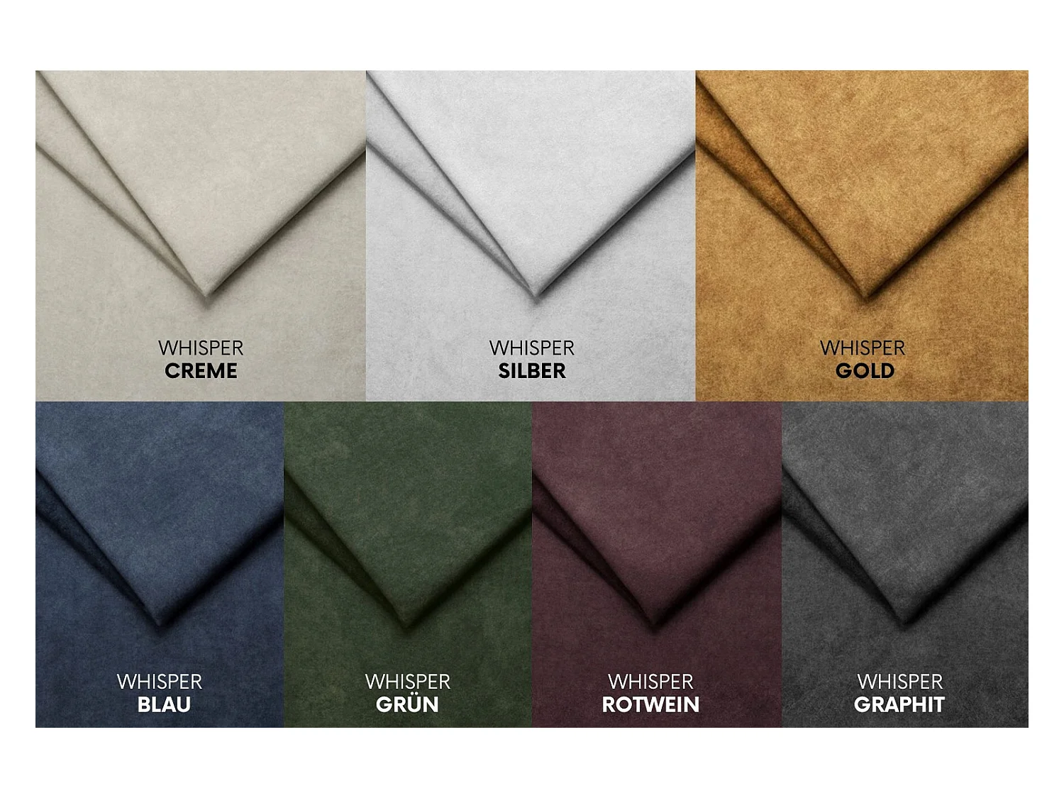 Set 3+2+1 CHESTERFIELD, Stoff Whisper, Creme