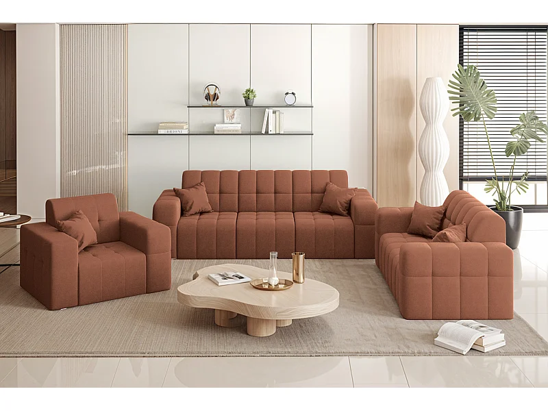 Set 3+2+1 NIMES, Stoff Portland, Kupfer