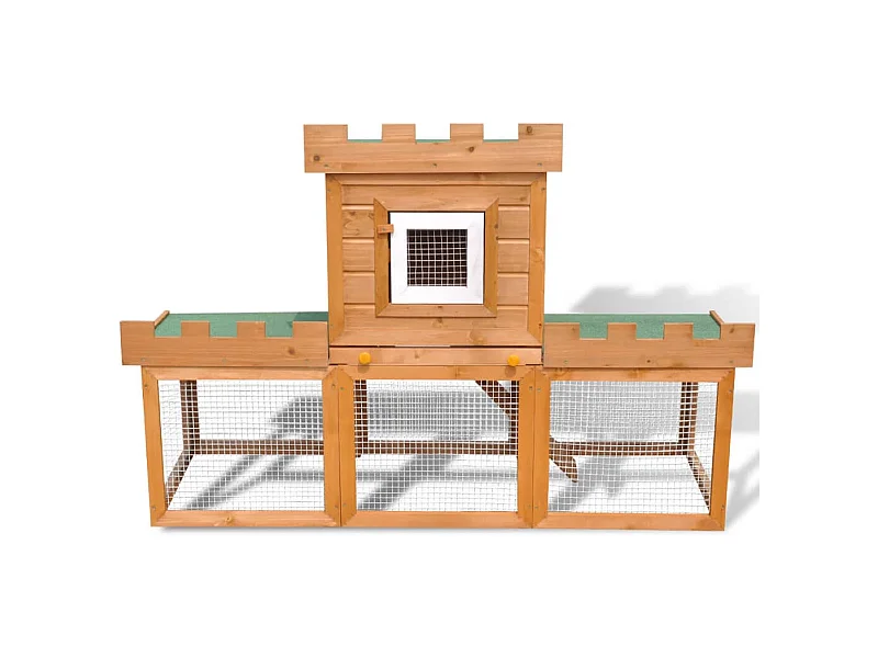 Garden Furniture -  Clapier large d'extérieur avec 1 seule maison