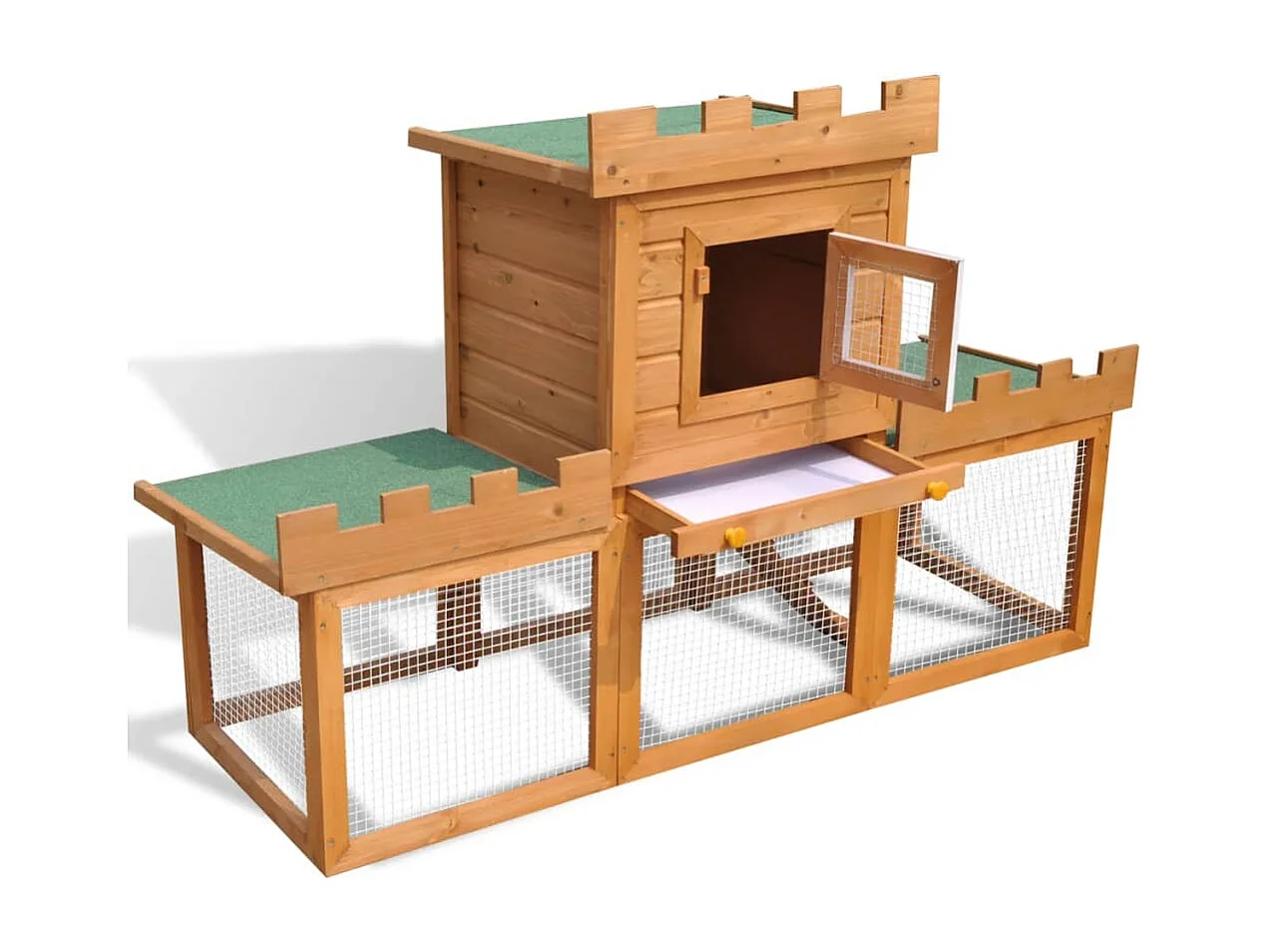 Garden Furniture -  Clapier large d'extérieur avec 1 seule maison