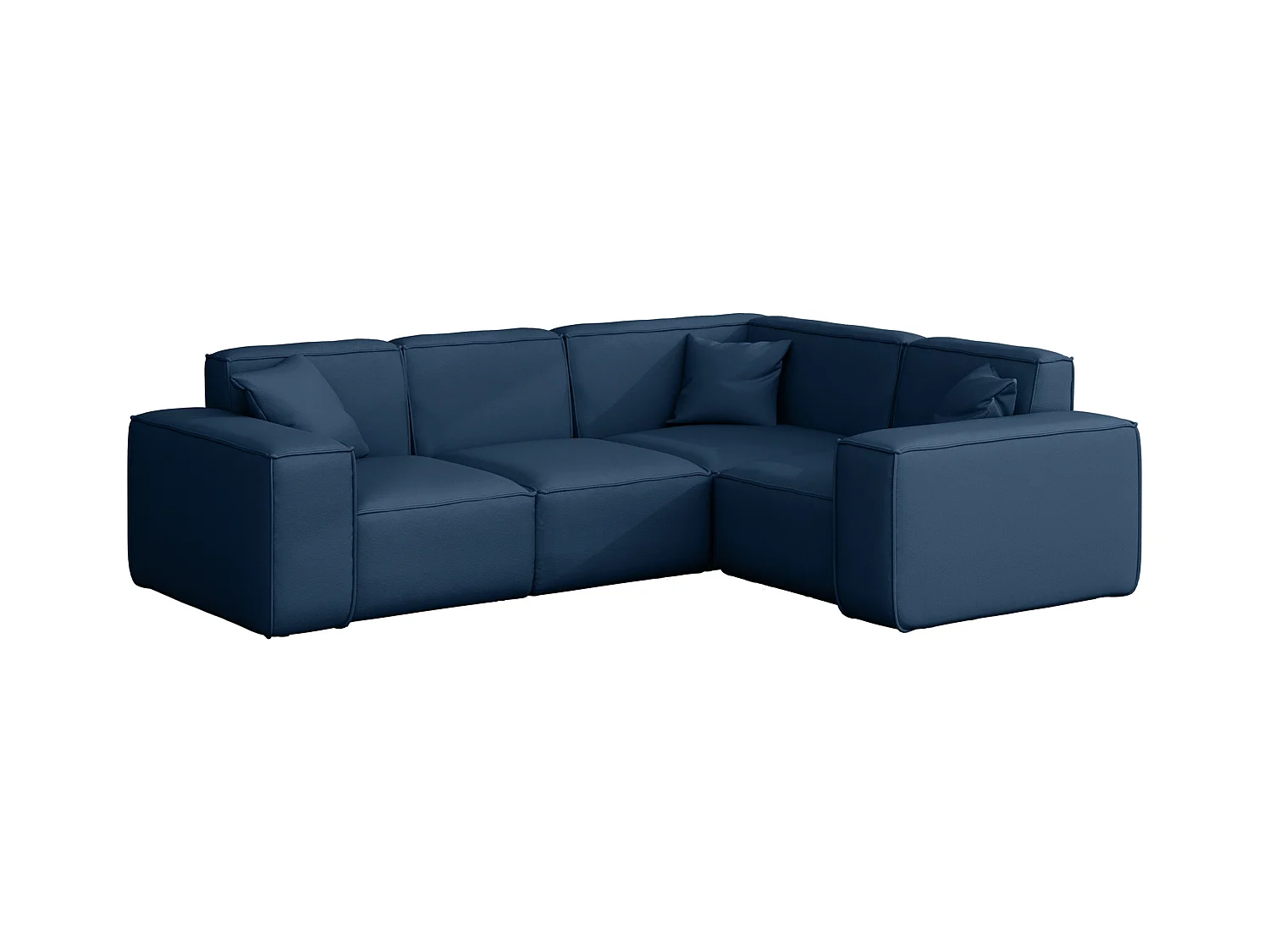 Tuinmeubel hoekbank MALIBU, stof ODYSSEY, marineblauw, rechts
