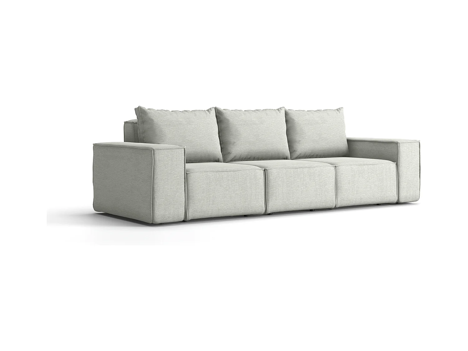 Gartenmöbel Sofa Dreisitzer SONNE, Stoff ARTIKEL, Hellgrau