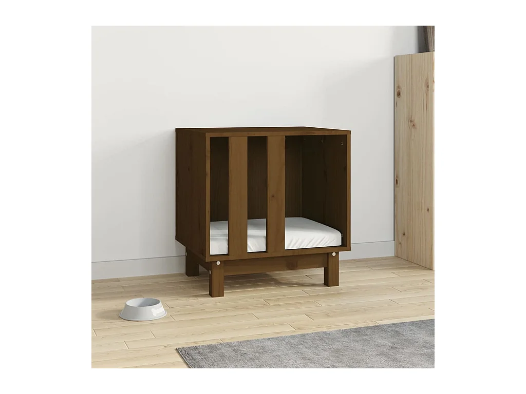 Rivoli  Niche pour cen Marron miel 50x40x52 cm Bois de pin massif