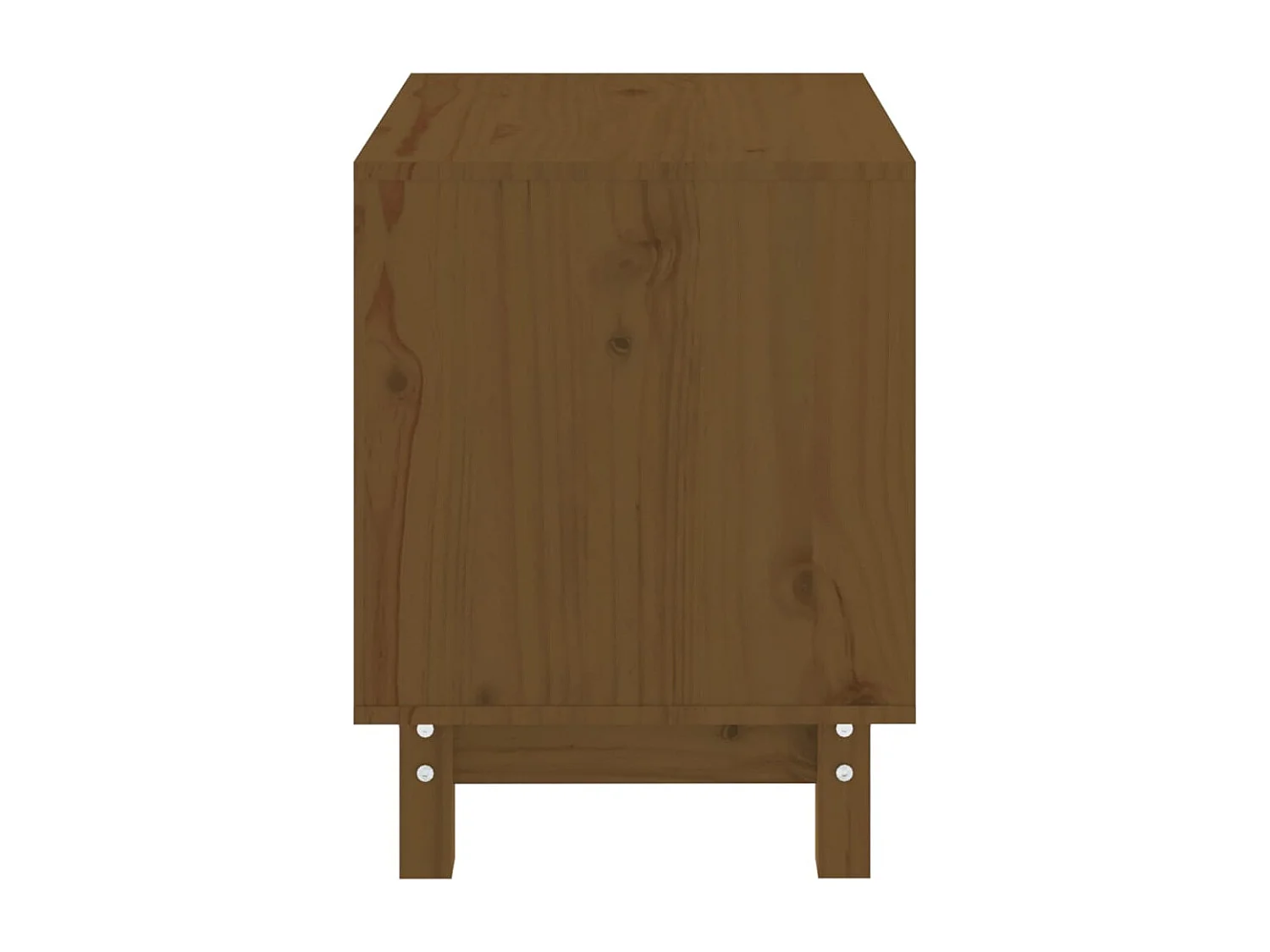 Rivoli  Cama para perros madera maciza pino marrón miel 50x40x52 cm