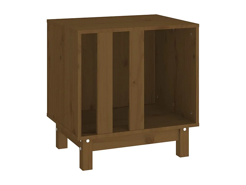 Rivoli  Cama para perros madera maciza pino marrón miel 50x40x52 cm