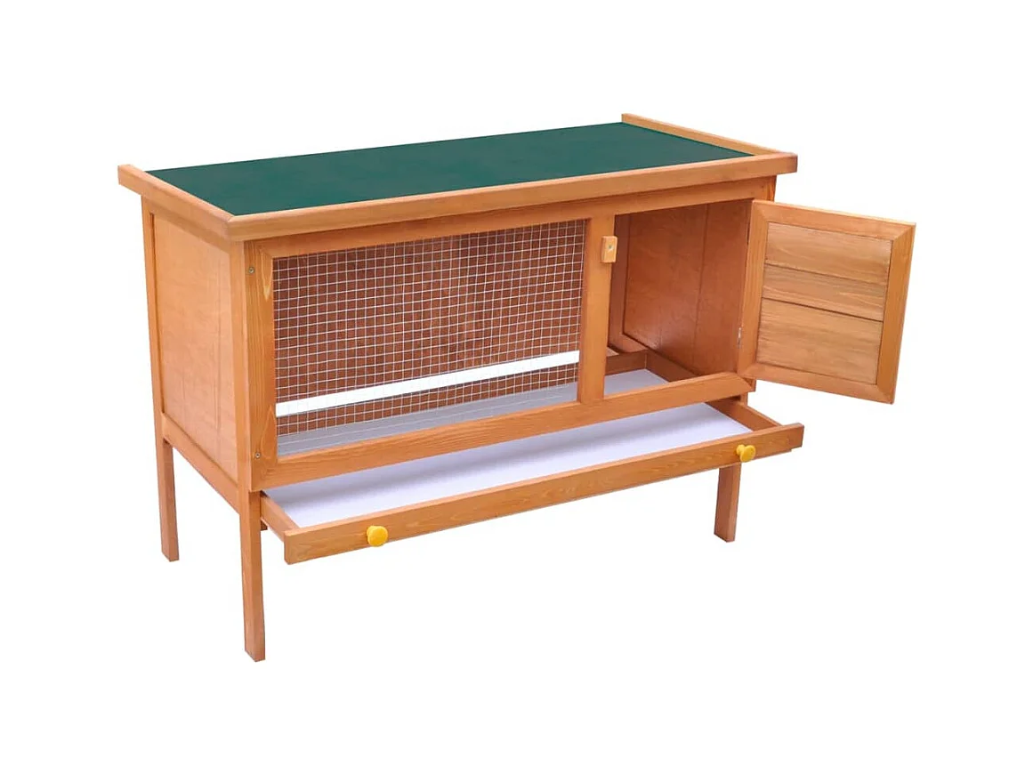 Henri-Joël  Clapier d'extérieur Enclos pour petits animaux 1 niveau Bois